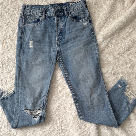 We The Free Light Blue Distressed Skinny Jeans - Picture 4 of 5